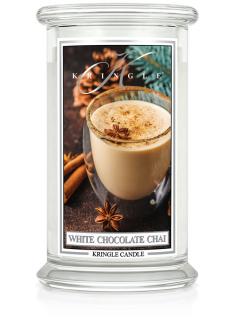 Kringle Candle - vonná svíčka WHITE CHOCOLATE CHAI (Chai s bílou čokoládou) 624 g