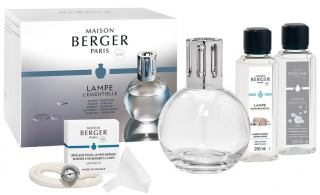 Maison Berger Paris - sada katalytická lampa Essential Round + Bavlněná péče, 250 ml + So Neutral 250 ml