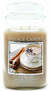 Village Candle - vonná svíčka CHAI TEA LATTE (Čaj s mlékem a skořicí) 602 g