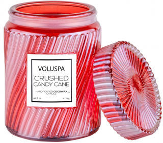 Voluspa - vonná svíčka CRUSHED CANDY CANE (Rozdrcená cukrová hůlka) 156 g