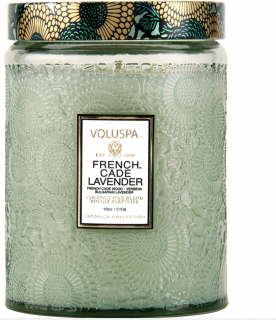 Voluspa - vonná svíčka FRENCH CADE & LAVENDER (Francouzský jalovec a levandule) 453 g