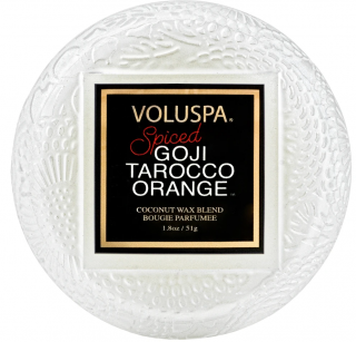 Voluspa - vonná svíčka SPICED GOJI TAROCCO ORANGE (Kořeněné goji a tarocco pomeranč) 51 g