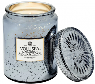 Voluspa - vonná svíčka Vermeil MAKASSAR EBONY & PEACH (Makasarský eben a broskev) 510 g