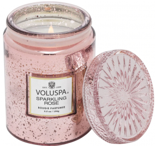 Voluspa - vonná svíčka Vermeil SPARKLING ROSE (Šumivá Růže) 156 g