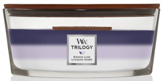 WoodWick Trilogy- vonná svíčka EVENING LUXE (Večerní luxus) 453,6 g