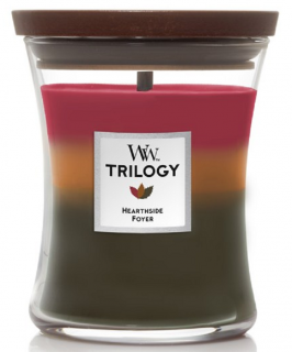 WoodWick Trilogy- vonná svíčka HEARTHSIDE (U Krbu) 275 g