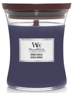 WoodWick - vonná svíčka HINOKI DAHLIA (Hinoki a jiřina) 275 g