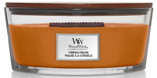 WoodWick - vonná svíčka PRESSED PUMPKIN PRALINE (Dýňová pochoutka) 453,6 g