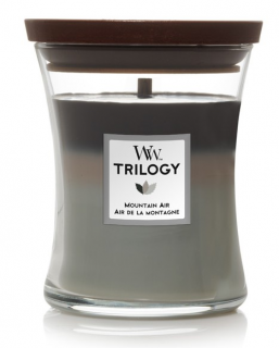 WoodWick - vonná svíčka Trilogy MOUNTAIN AIR (Horský vzduch) 275 g