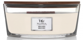 WoodWick - vonná svíčka VANILLA MUSK (Vanilka a pižmo) 453,6 g