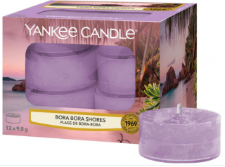 Yankee Candle – čajové svíčky BORA BORA SHORES (Pobřeží Bora Bora) 12 ks