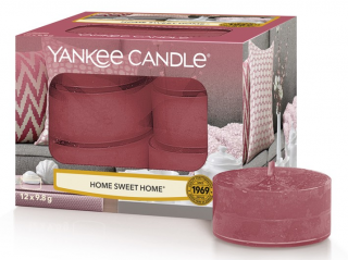 Yankee Candle - čajové svíčky HOME SWEET HOME (Ó sladký domove) 12 ks