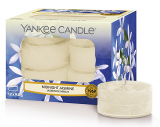 Yankee Candle - čajové svíčky MIDNIGHT JASMINE (Půlnoční jasmín) 12 ks