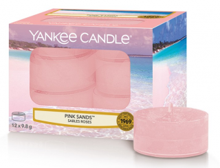 Yankee Candle - čajové svíčky PINK SANDS (Růžové písky) 12 ks