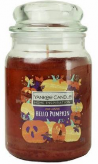 Yankee Candle Home Inspiration- vonná svíčka Hello Pumpkin (Dýňový koláč se skořicí a hnědým cukrem) 538 g