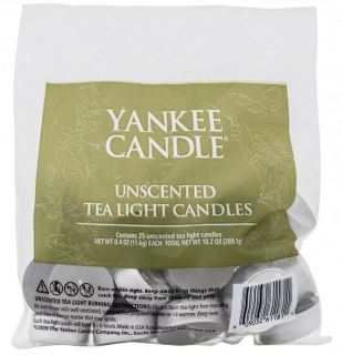 Yankee Candle - neparfemované čajové svíčký 25 ks