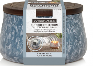 Yankee Candle - outdoor vonná svíčka FRESH RAIN (Svěží déšť) 283 g