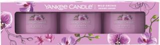 Yankee Candle - sada tří skleněných votivních svíček WILD ORCHID (Divoká orchidej) 3 x 37 g