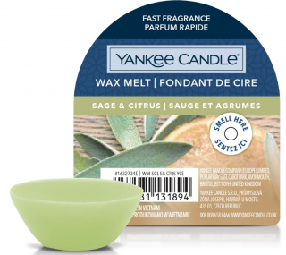 Yankee Candle Signature - vonný vosk SAGE & CITRUS (Šalvěj a citrus) 22 g