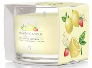 Yankee Candle Signature - votivní svíčka ve skle ICED BERRY LEMONADE 37 g