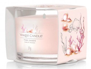 Yankee Candle Signature - votivní svíčka ve skle PINK SANDS 37 g