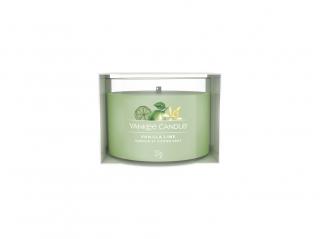 Yankee Candle Signature - votivní svíčka ve skle VANILLA LIME (Vanilka s limetou) 37 g