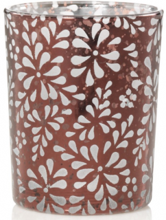 Yankee Candle - svícen na votivní svíčku SHERIDAN FLORAL BRONZE METAL