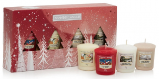 Yankee Candle - vánoční dárková sada 4 votivních svíček Yankee Candle