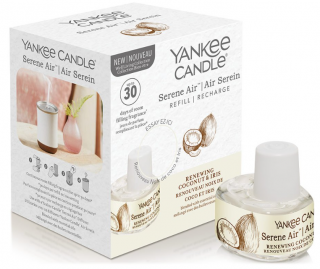 Yankee Candle - vonná náplň do difuzéru Serene Air Renewing Coconut & Iris (Oživující kokos a iris) 17 ml