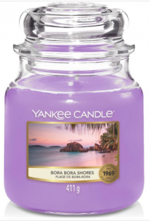 Yankee Candle - vonná svíčka BORA BORA SHORES (Pobřeží Bora Bora) 411 g