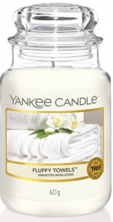 Yankee Candle - vonná svíčka FLUFFY TOWELS (Nadýchané osušky) 623 g