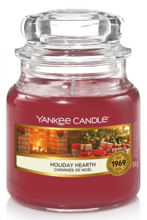 Yankee Candle - vonná svíčka HOLIDAY HEARTH (Sváteční krb) 104 g