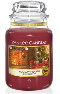 Yankee Candle - vonná svíčka HOLIDAY HEARTH (Sváteční krb) 623 g