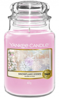 Yankee Candle - vonná svíčka SNOWFLAKE KISSES (Polibky sněhové vločky) 623g