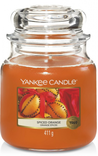 Yankee Candle - vonná svíčka SPICED ORANGE (Pomeranč se špetkou koření) 411 g