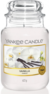 Yankee Candle - vonná svíčka VANILLA (Vanilka) 623 g