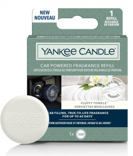 Yankee Candle - vonný difuzér do zapalovače FLUFFY TOWELS (Nadýchané osušky) - náhradní náplň