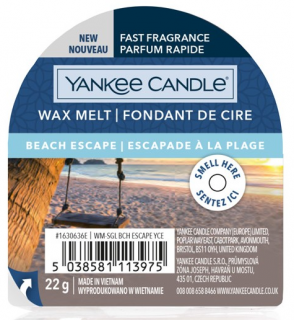 Yankee Candle - vonný vosk do aromalampy BEACH ESCAPE (Únik na pláž) 22 g