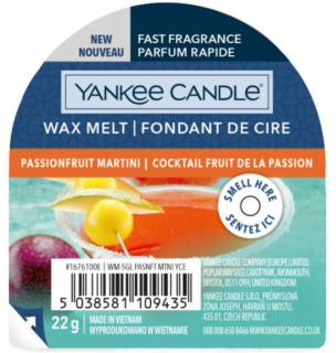 Yankee Candle - vonný vosk do aromalampy PASSION FRUIT MARTINI (Tropický koktejl s Martini) 22 g