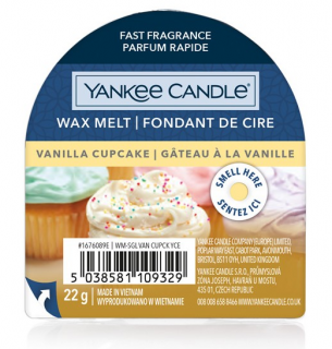 Yankee Candle - vonný vosk do aromalampy VANILLA CUPCAKE (Vanilkový košíček) 22 g