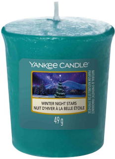 Yankee Candle - votivní svíčka WINTER NIGHT STARS (Hvězdy zimní noci) 49 g