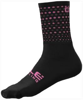 Cyklistické ponožky ALÉ BULLET SOCKS růžové - L L21185543