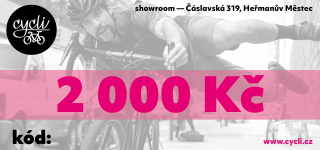 Dárkový poukaz Cycli.cz 2000Kč Cycli2000