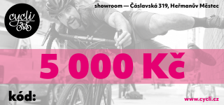 Dárkový poukaz Cycli.cz 5000Kč Cycli5000