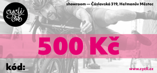 Dárkový poukaz Cycli.cz 500Kč Cycli500