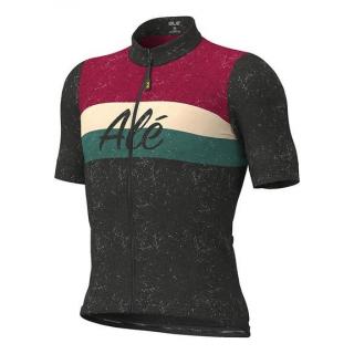 Letní cyklistický dres ALÉ CLASSIC STORICA černý - 2XS L21125401