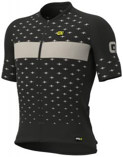 Letní cyklistický dres ALÉ PRR STARS šedé - 2XS L21091584