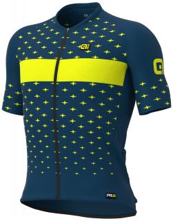 Letní cyklistický dres ALÉ PRR STARS žluté - 2XS L21091462