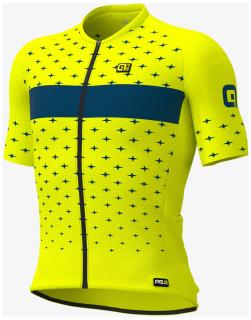 Letní cyklistický dres ALÉ PRR STARS žlutý - 2XS L21091460