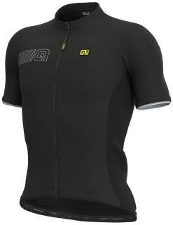 Letní cyklistický dres ALÉ SOLID COLOR BLOCK černý - 4XL L14240119